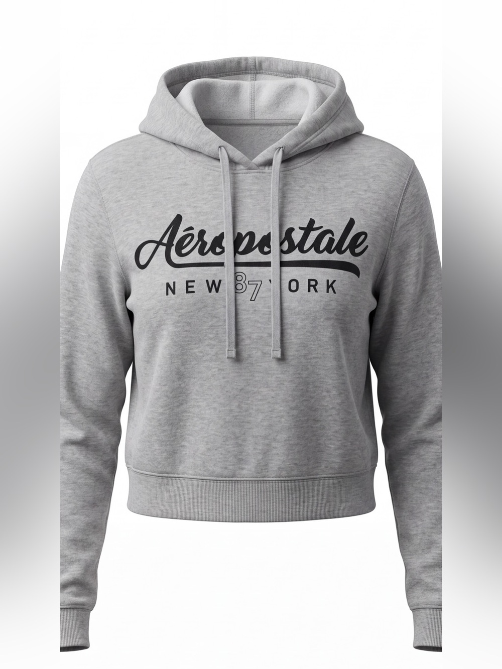 Aeropostale New York  Heather Gray cropped Hoodie loungewear soft comfort core